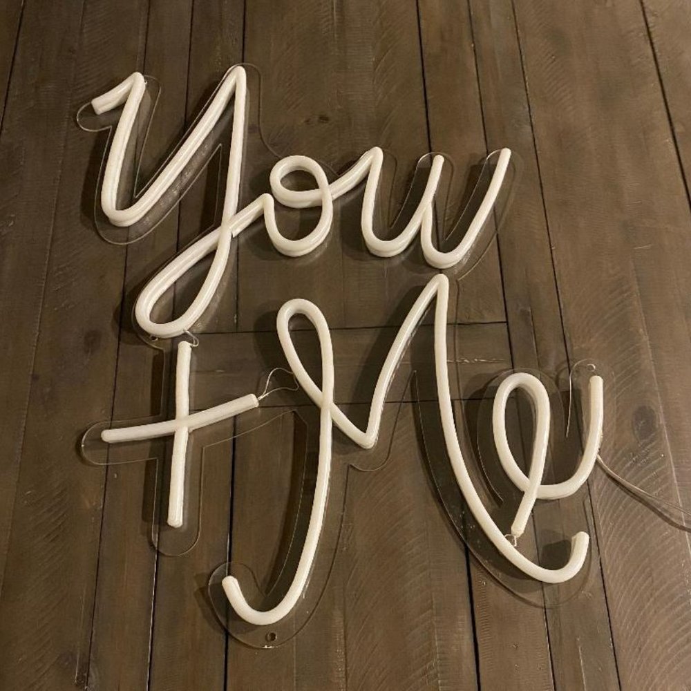You + Me LED Sign - Picture 2 of 5